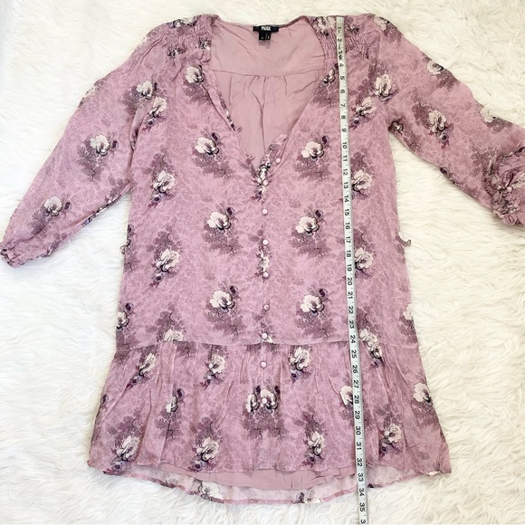 PAIGE Purple Floral Print Dress - Picture 3 of 6